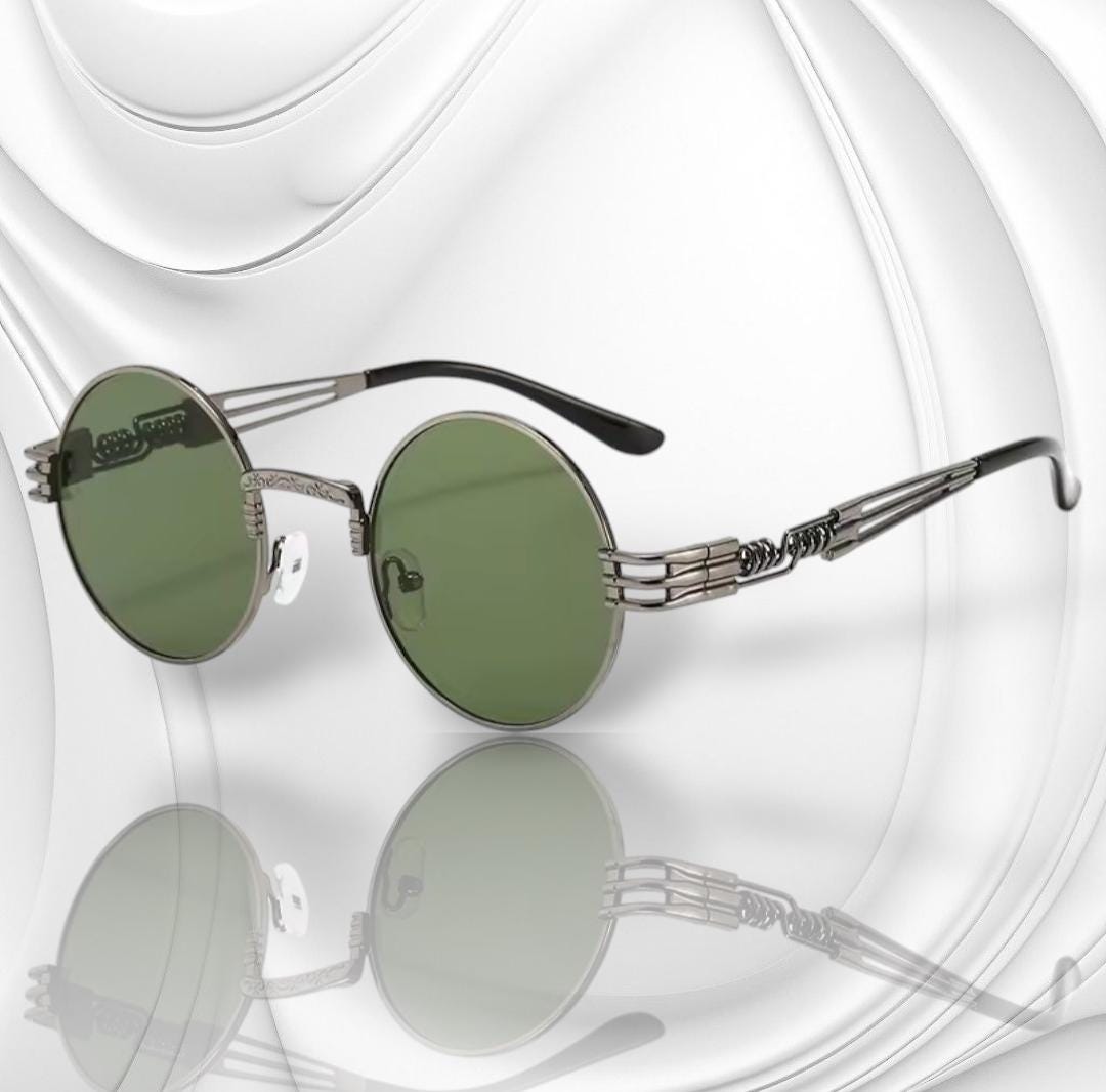 Lunettes Steampunk Gothique – Style Vintage Rond, Polarisées, Pour Cosplay, Fête, Collection