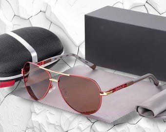 Red Tea Sunglasses Women Shade Male Driving Accessories Eyewear, Classic eyewear, Eyeglasses, Shades Glasses, For Men And Women, Fashio