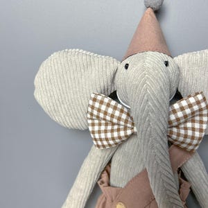 Giocattoli di peluche di alta qualità in velluto a coste - Bambole artistiche - Ricamati a mano Neutri Unisex Senza tempo - Coniglio Topo Cane Volpe Lama Elefante