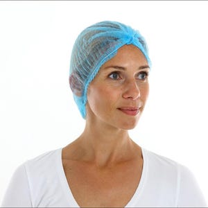 Disposable Hairnet - Blue - 100 pieces