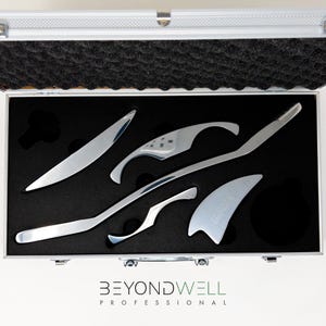 Stainless Steel Fascia IASTM Tool Set in Luxury Aluminium Case