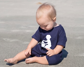 Sandcastle Romper by Nostalgic Graphic Tees