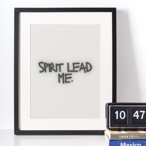 Spirit Lead Me, DIGITAL PRINT!, Inspirational Christian Art, Faith Wall Decor, Scripture Printable, Worship Poster, Religious Artwork