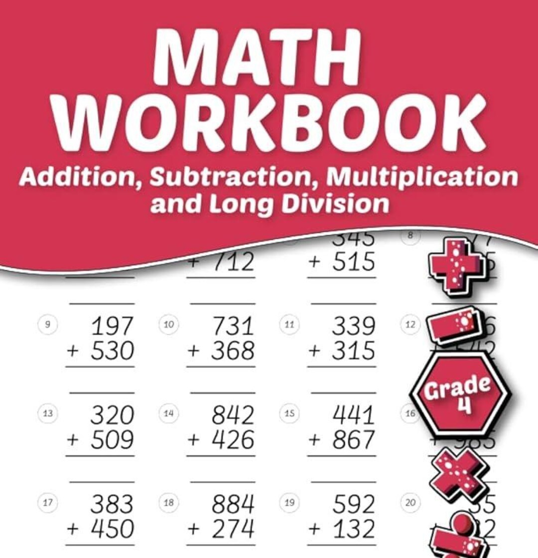 Double Digit Addition & Subtraction Workbook: Grades 1-3, Homeschool ...