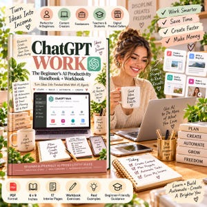 ChatGPT Work Guide for Beginners, AI Productivity & Workflow Workbook PDF