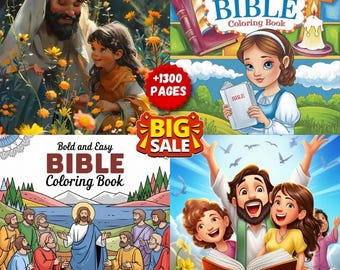 Large Print Bible Coloring Book for Adults: Christian Stress Relief Gift