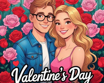 Valentine's Coloring Book: 100 Sweet Hearts Kids' Activity Pages (Digital PDF)