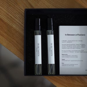 In Between  –  Perfume unisex, ISO E Super, fresh, citrus, niche perfume