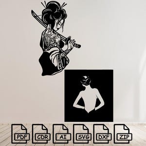 Woman body, Sexy Woman cut svg dxf file wall sticker pdf silhouette template cnc cutting router digital vector instant download
