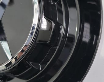 1x Black Wheel Center Cap For Mercedes – 147mm, Fits C63 Style Wheels, Part #1714000025