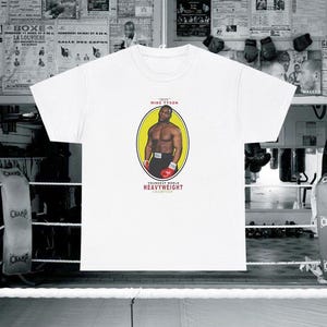 Mike Tyson Shirt - Unisex Heavy Cotton Tee, Boxing Fan T-Shirt, Fighter Apparel, Sports Graphic Top, Unique Gift Idea