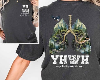 YHWH Lungs Christian Png, Yahweh Png, Every Breath Speak His Name Png, Hebrew, Name of God, Christian Png Bible Verse Png, Christian Sublime