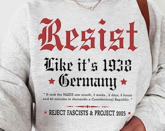 Resist It's Like 1938 Png, Anti-Trump Png, Protesta Png, Pro diritti delle donne Png, Diritti umani Png, Empowerment femminile Download digitale