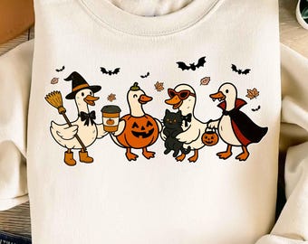 Boo Ghost Goose Png, Halloween Goose PNG, Halloween Shirt, Autumn Png, Skeleton Goose, Halloween Sublimation Design, Pumpkin Goose Shirt Png