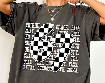 Comfort Colors® 6 7 Shirt, Funny Number Meme Tee, Viral Six Seven T-Shirt, Trendy Graphic Tee, Retro 6 7 Shirt, Funny 6 7 Meme Top