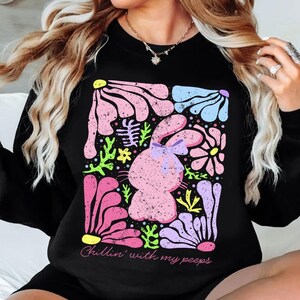 Boho Easter Bunny Png, Chillin’ with my peeps png, Retro Floral Easter Png, Bunny Coquette Png, Happy Easter Png, Coquette Easter Png