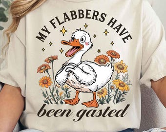 Mis flabbers han sido gaseados PNG, Humor de ganso sarcástico PNG, Regalo de broma Ganso grosero Estado de ánimo Animal sarcástico PNG, Actitud Humor adulto Ganso divertido PNG
