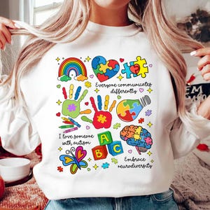 Everyone Communicates Differently Png, Autism Png, Autism Month png, Autism Mom Png, Autism shirt png, Speech Pathologist Png, Autism design