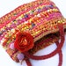 Fabric Crocheted P U R S E ... eco-friendly...OOAK