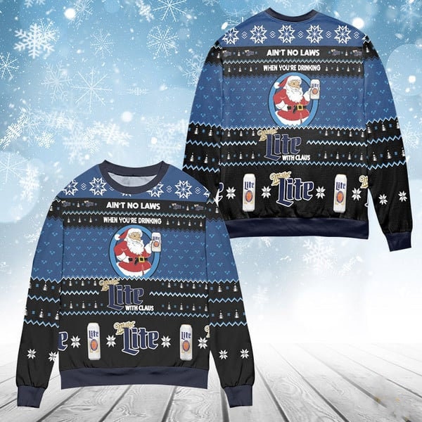 Miller Lite Christmas Sweater - Etsy