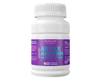 Proprietà antiossidanti, DUOLIFE Astaxanthin è un integratore alimentare della linea Pure Formula che contiene astaxantina di origine naturale