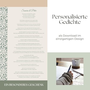 Gepersonaliseerde gedichten, cadeau-idee, speciale, unieke ideeën
