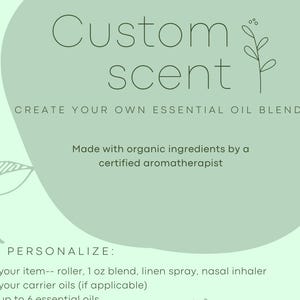 Custom Aromatherapy Essential Oil Blends--Create Your Own Scent | Personalized Self Care| Spa Gifts |