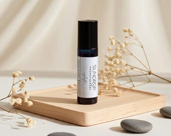 Wałek do aromaterapii z organicznym olejkiem eterycznym | Ulgę w stresie, spokój | Prezent dla dbających o siebie | Prezent do skarpety