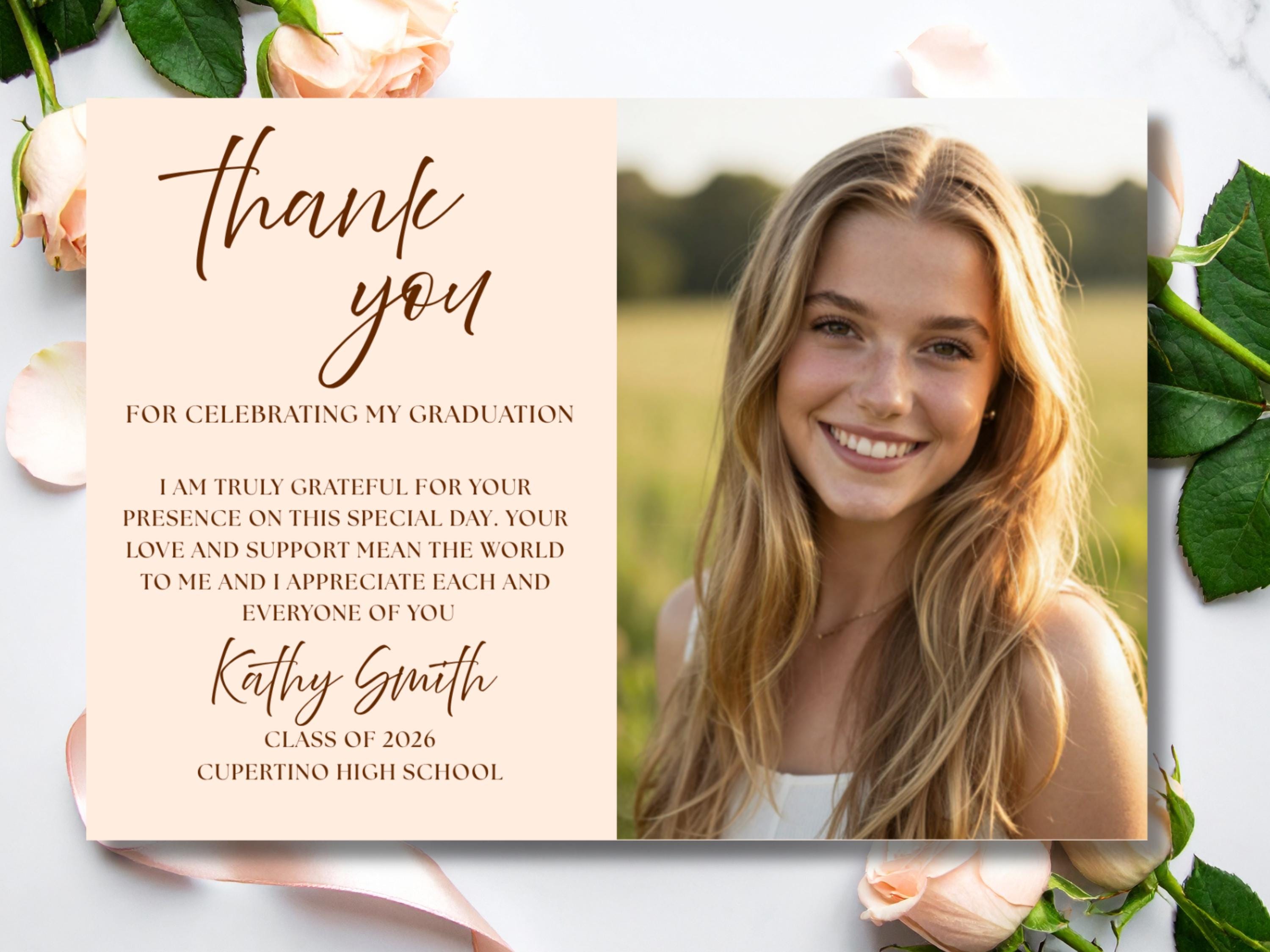 Graduation Thank You Card thumbnail 3