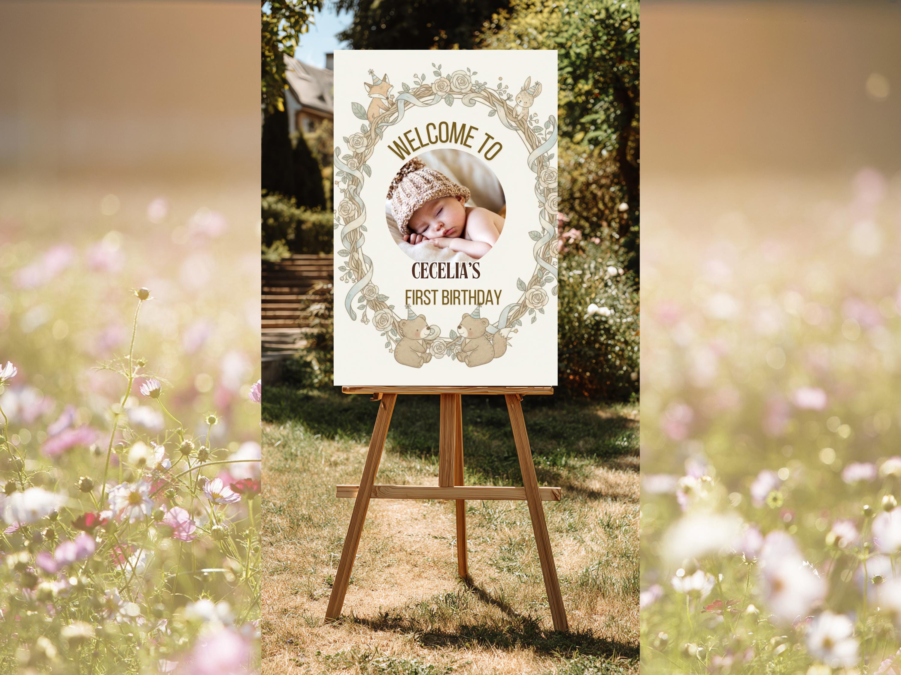 Woodland First Birthday Party Bundle thumbnail 4