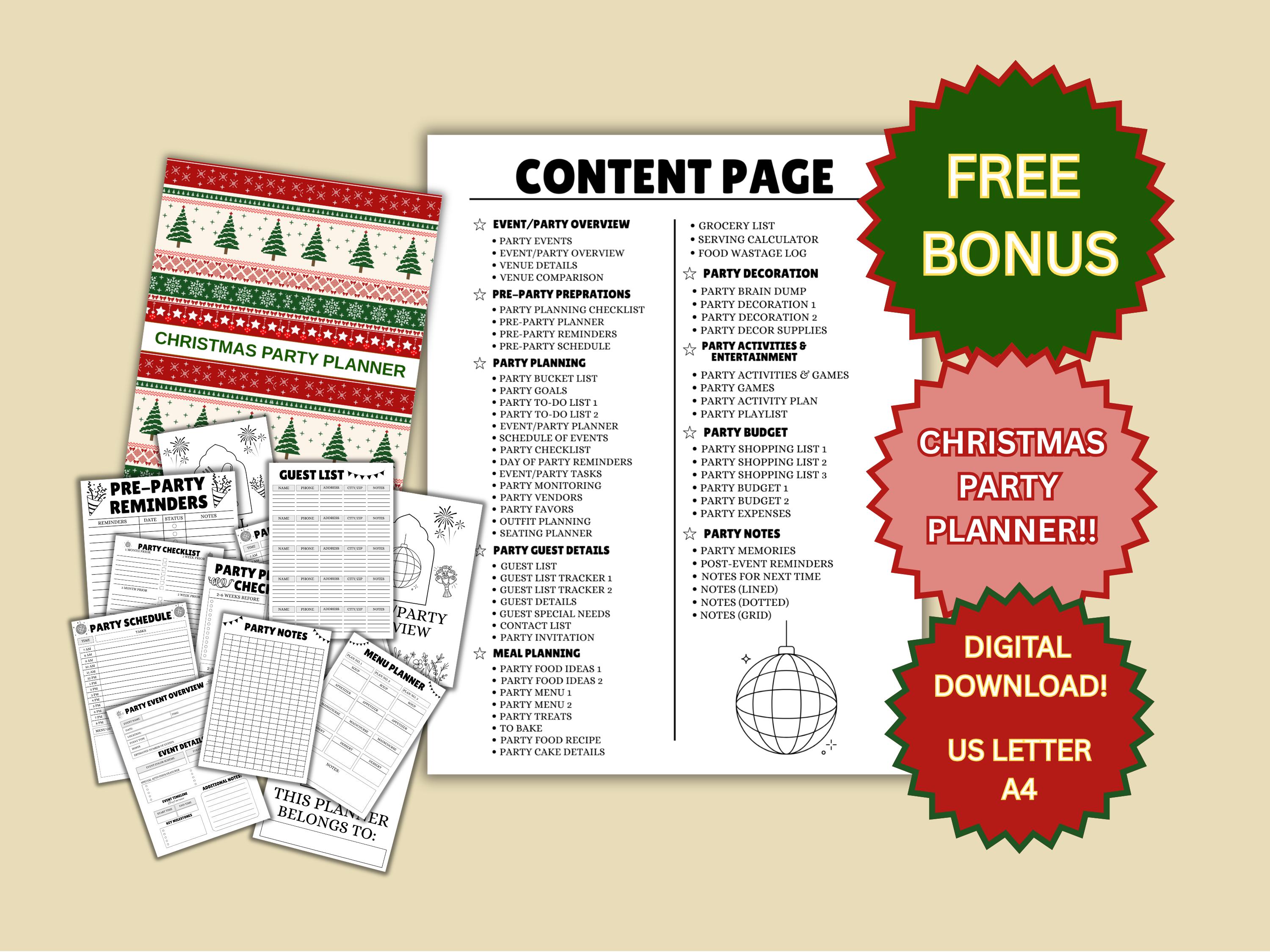 Green Bow Christmas Party Invitation thumbnail 4