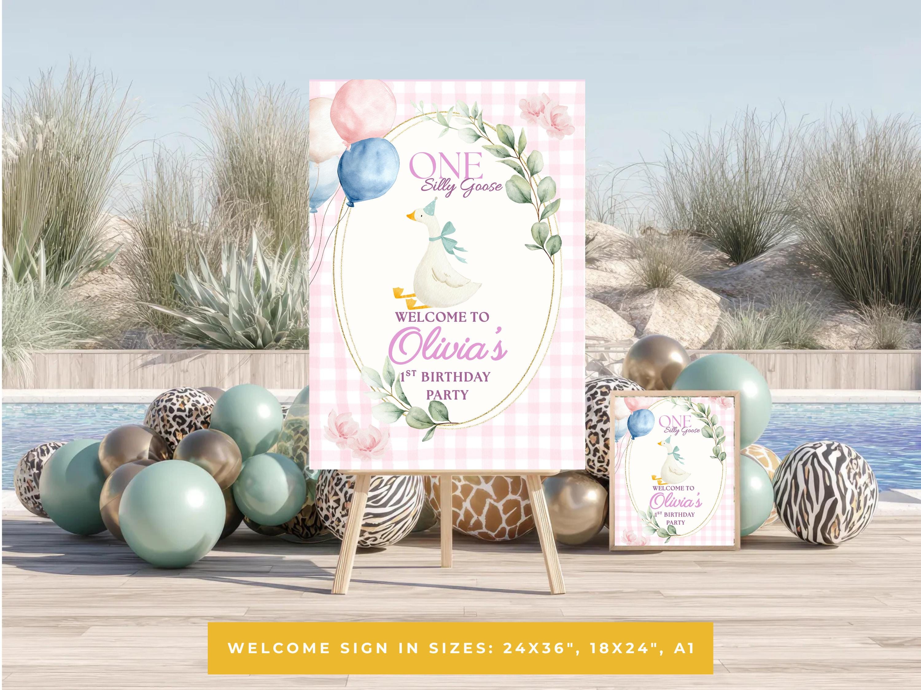 Silly Goose Birthday Welcome Sign thumbnail 2