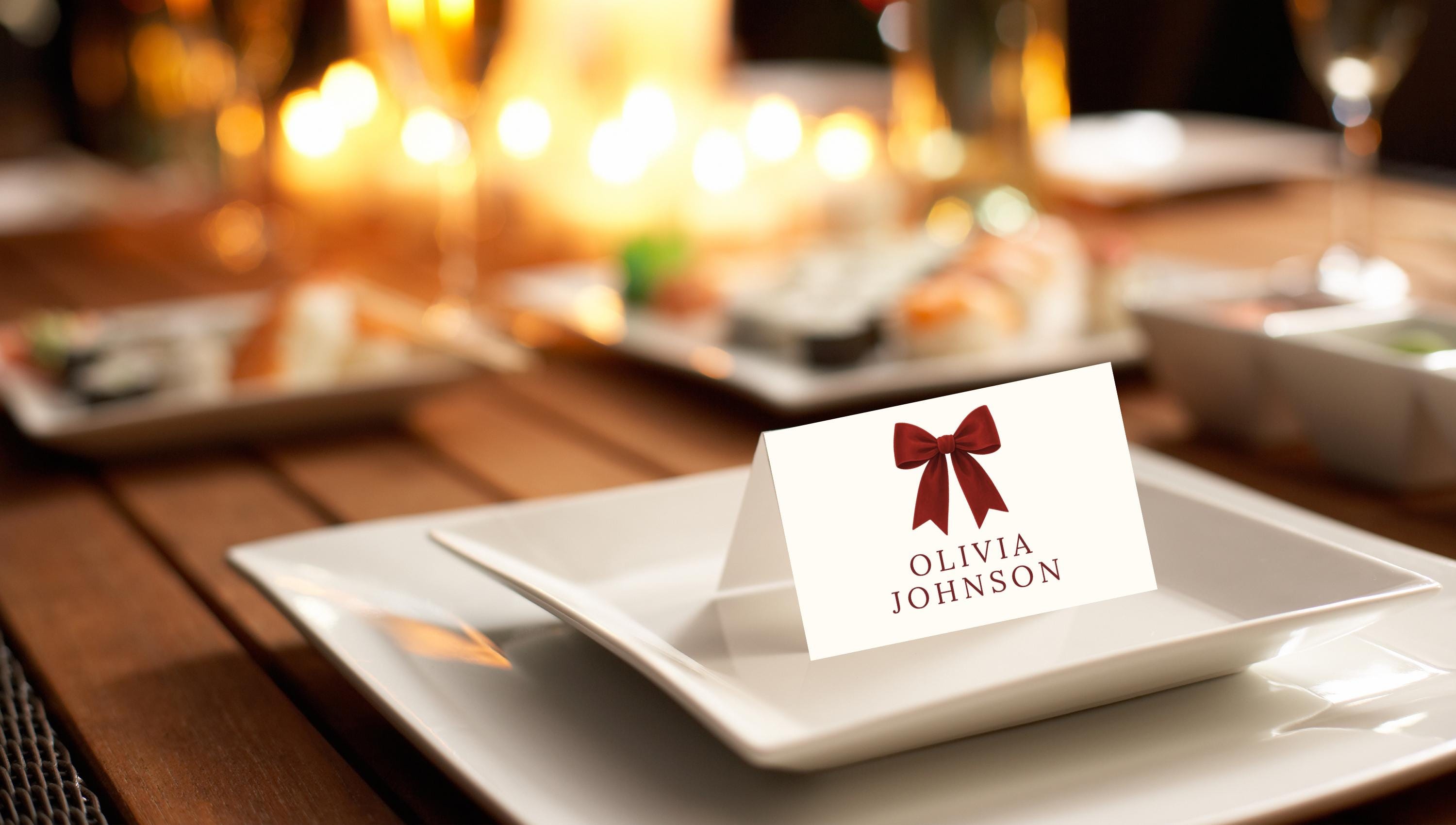 Christmas Table Place Cards thumbnail 4