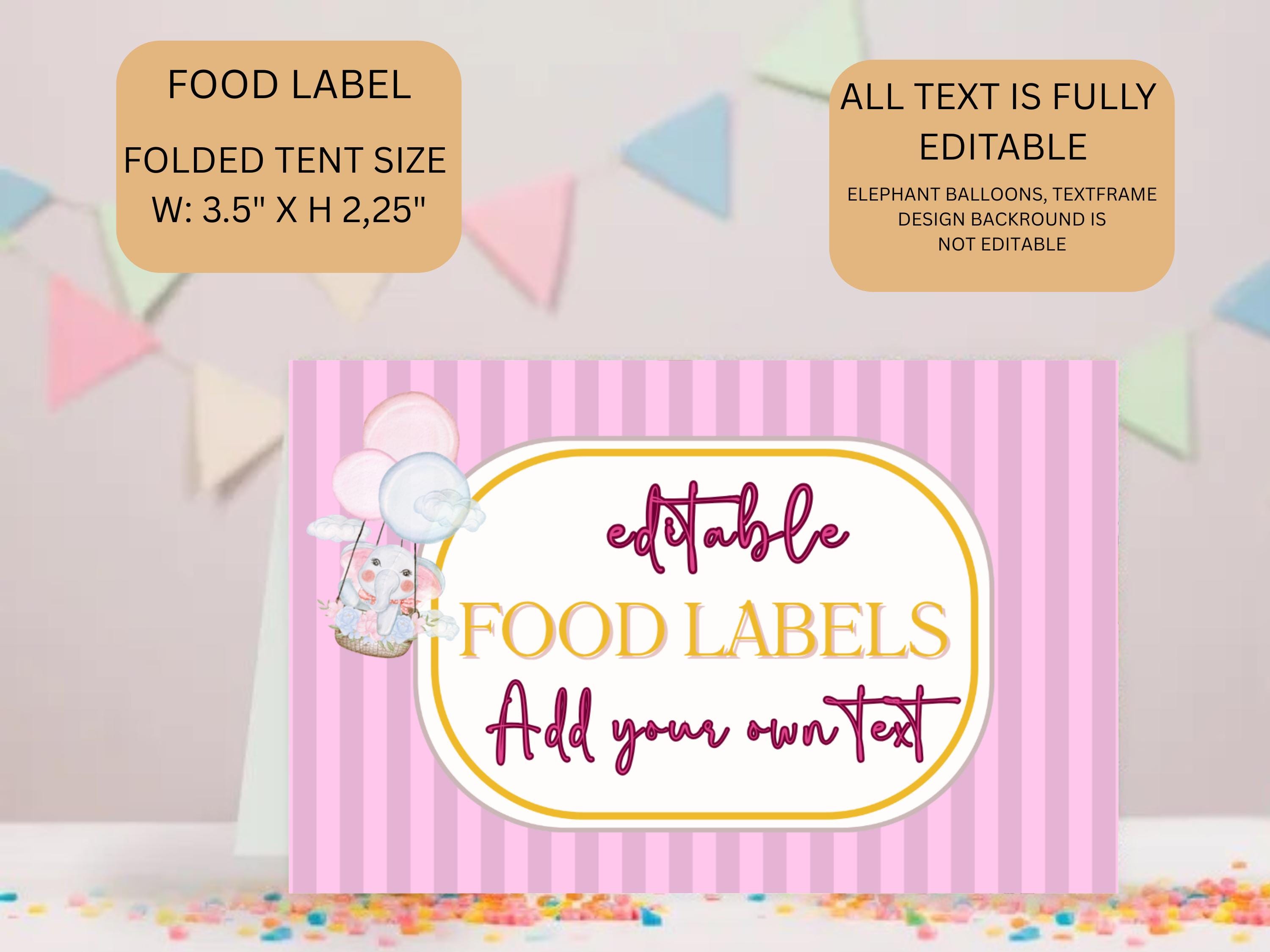 ONEderful First Birthday Food Labels thumbnail 3
