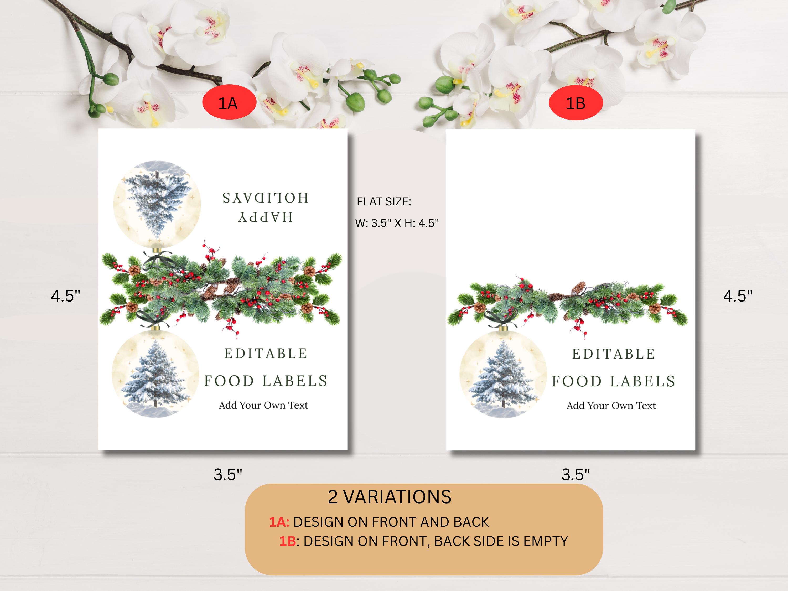 Green Bow Christmas Dessert Table Labels thumbnail 4