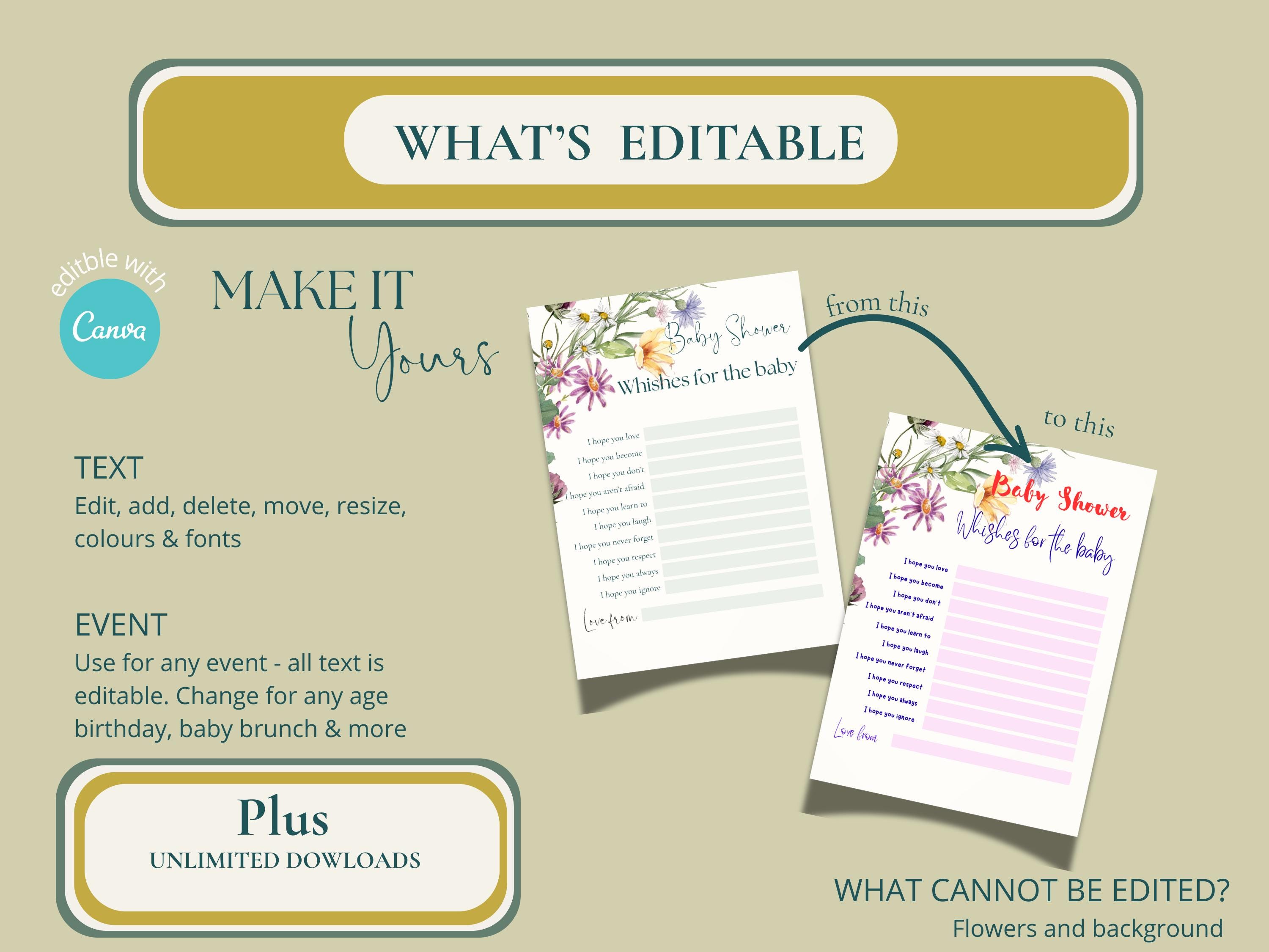 Wildflower Baby Shower Games Bundle thumbnail 4
