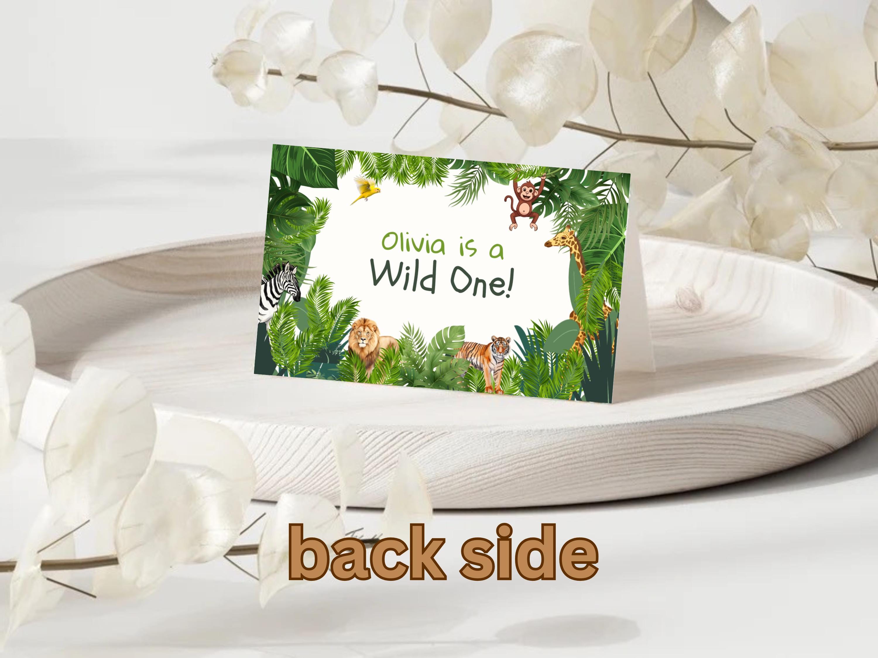 Jungle Safari Birthday Food Labels thumbnail 3