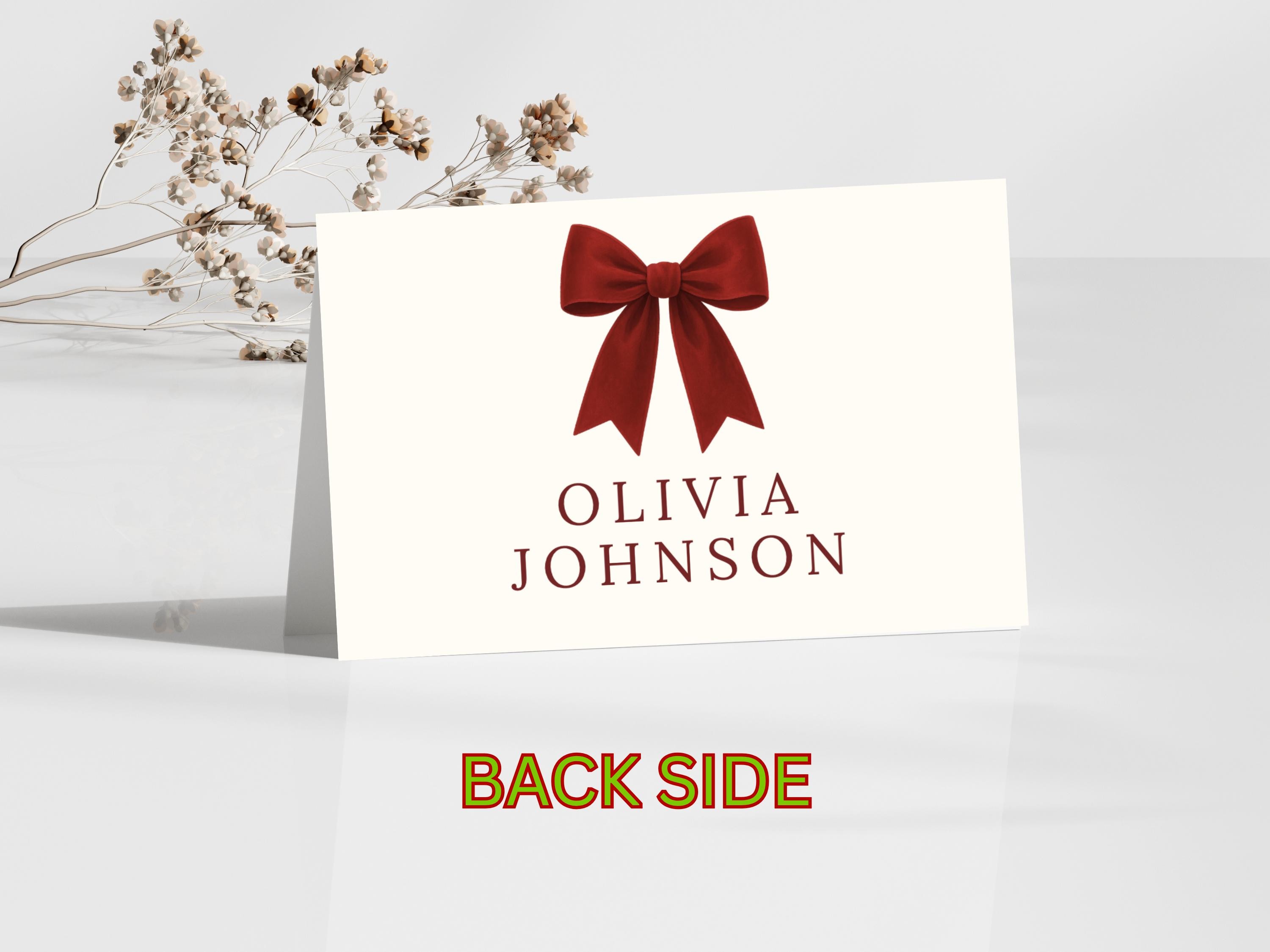 Christmas Table Place Cards thumbnail 3