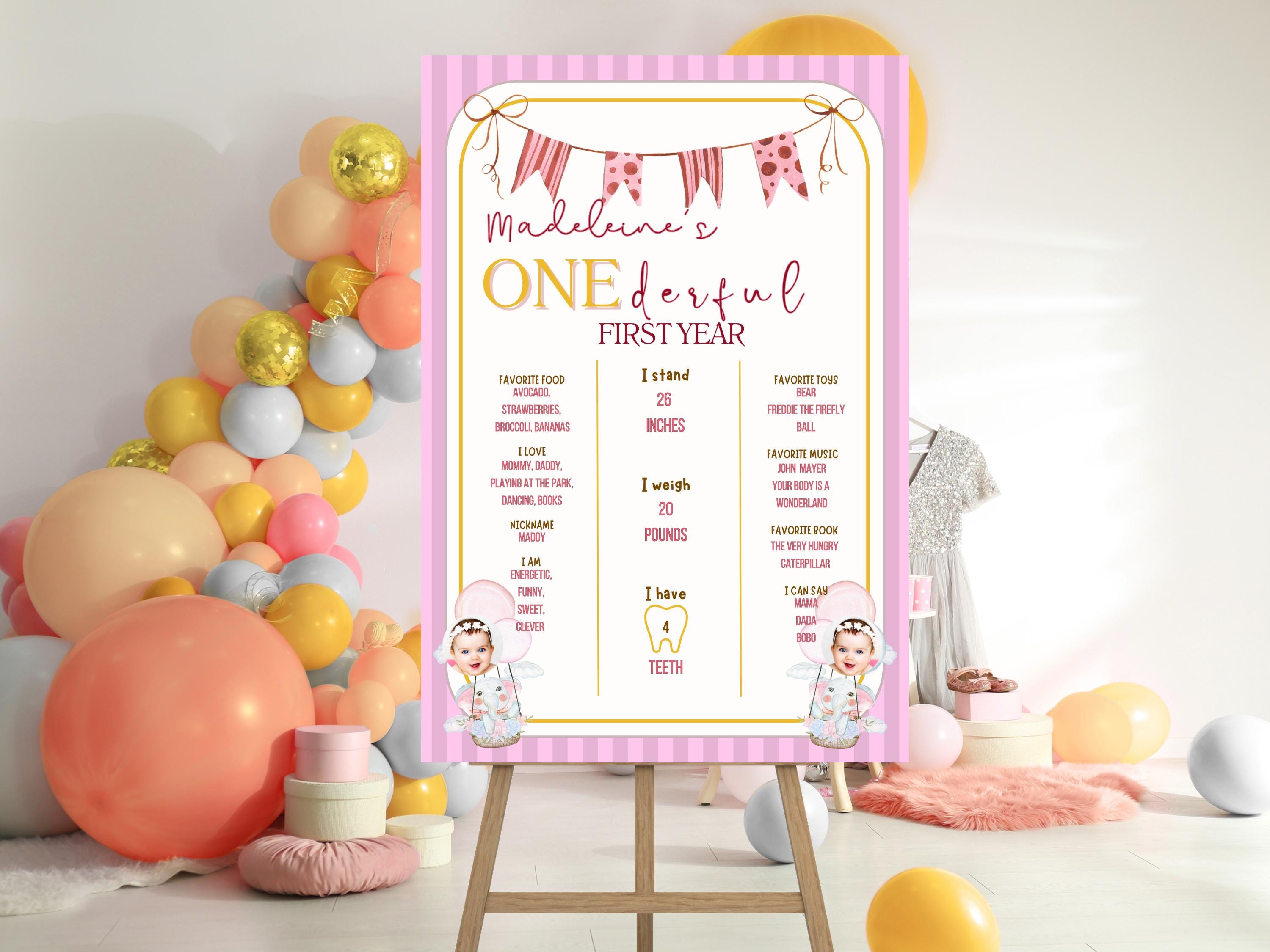 ONEderful First Birthday Milestone Board thumbnail 5