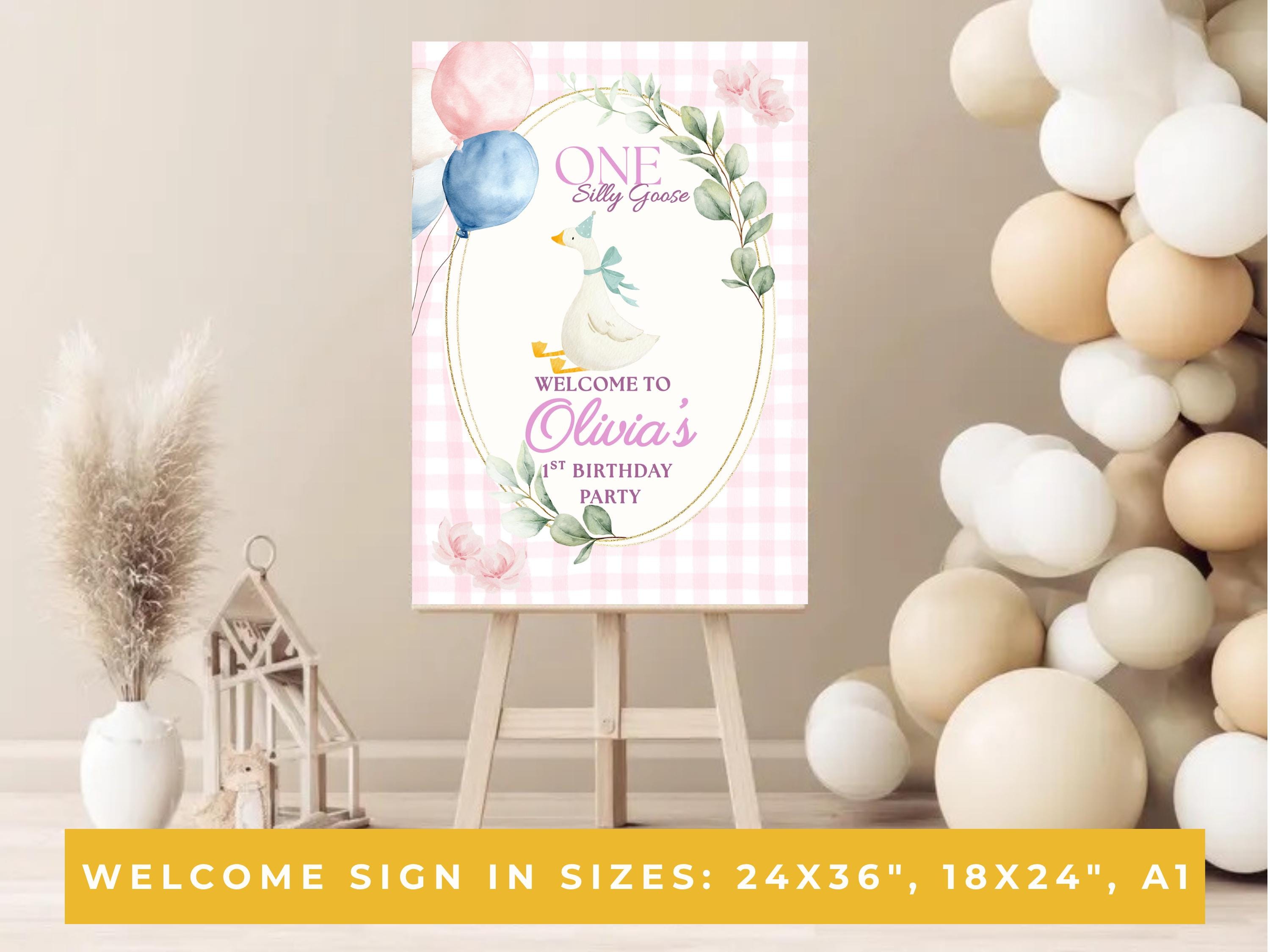 Silly Goose Birthday Welcome Sign thumbnail 4