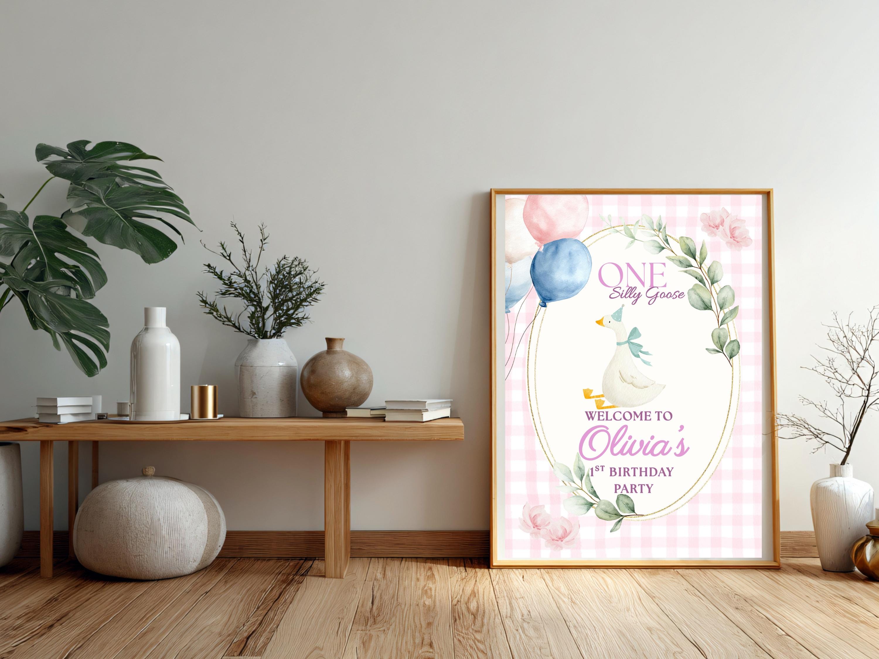 Silly Goose Birthday Welcome Sign thumbnail 3