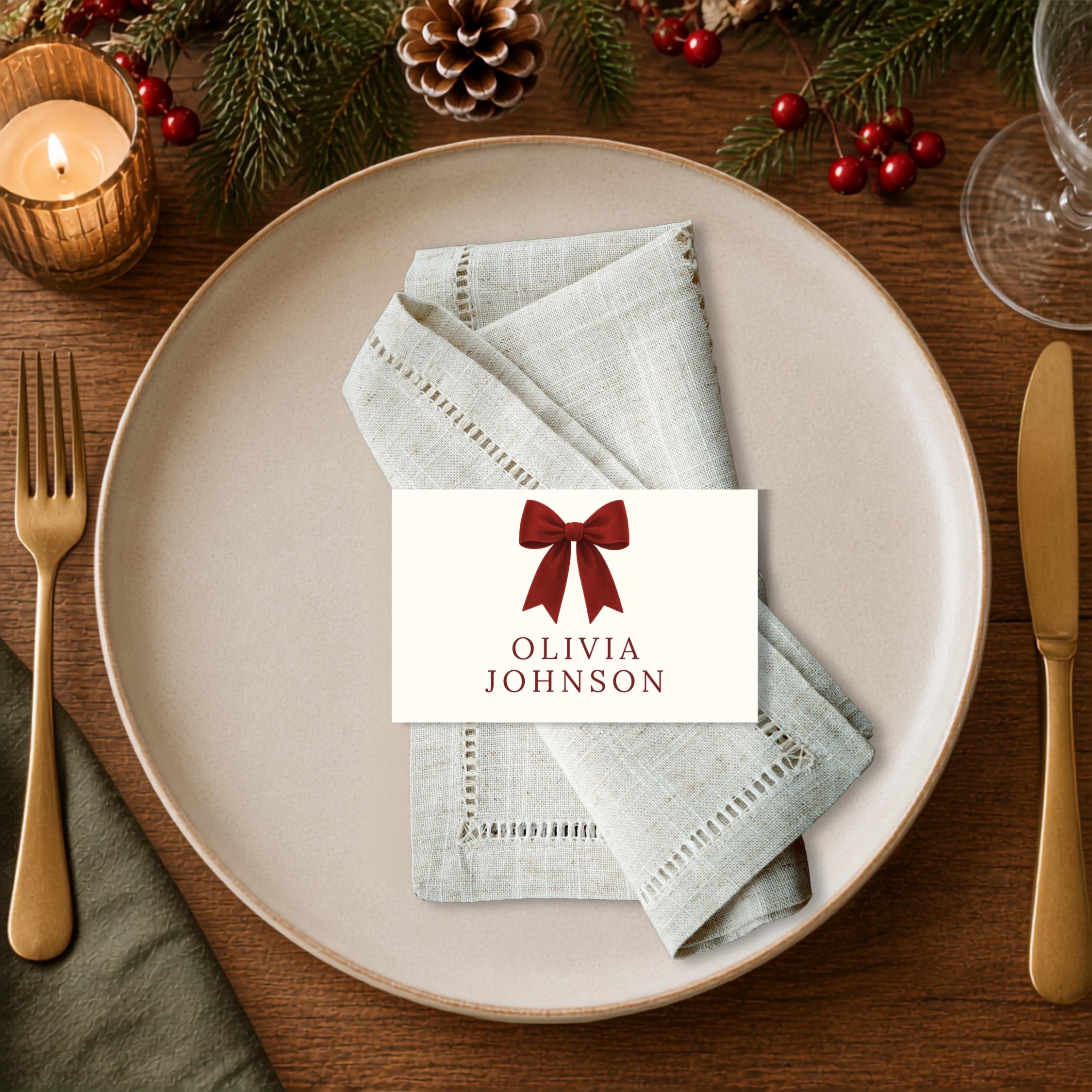 Christmas Table Place Cards thumbnail 5