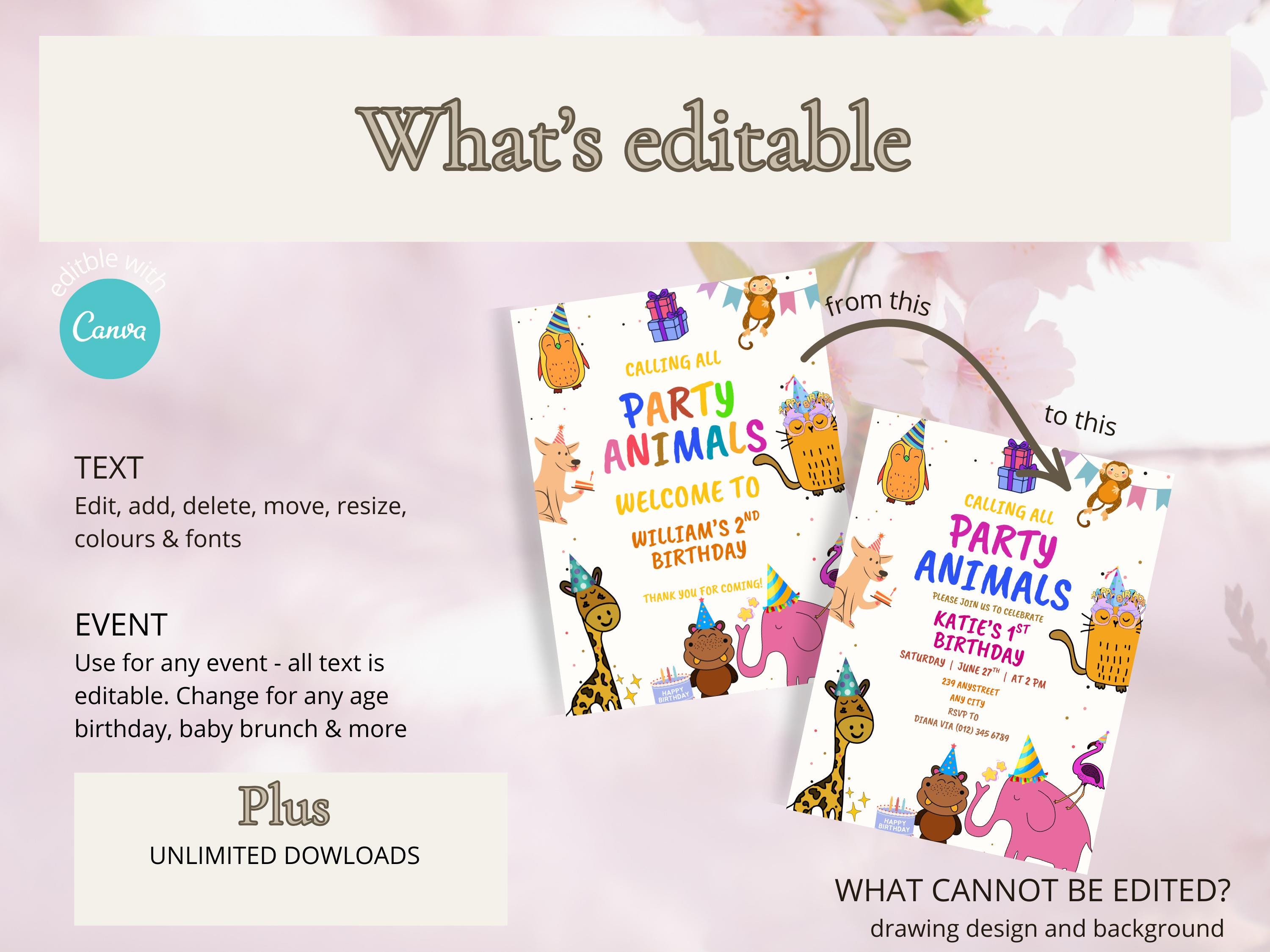Calling All Party Animals Welcome Sign thumbnail 5