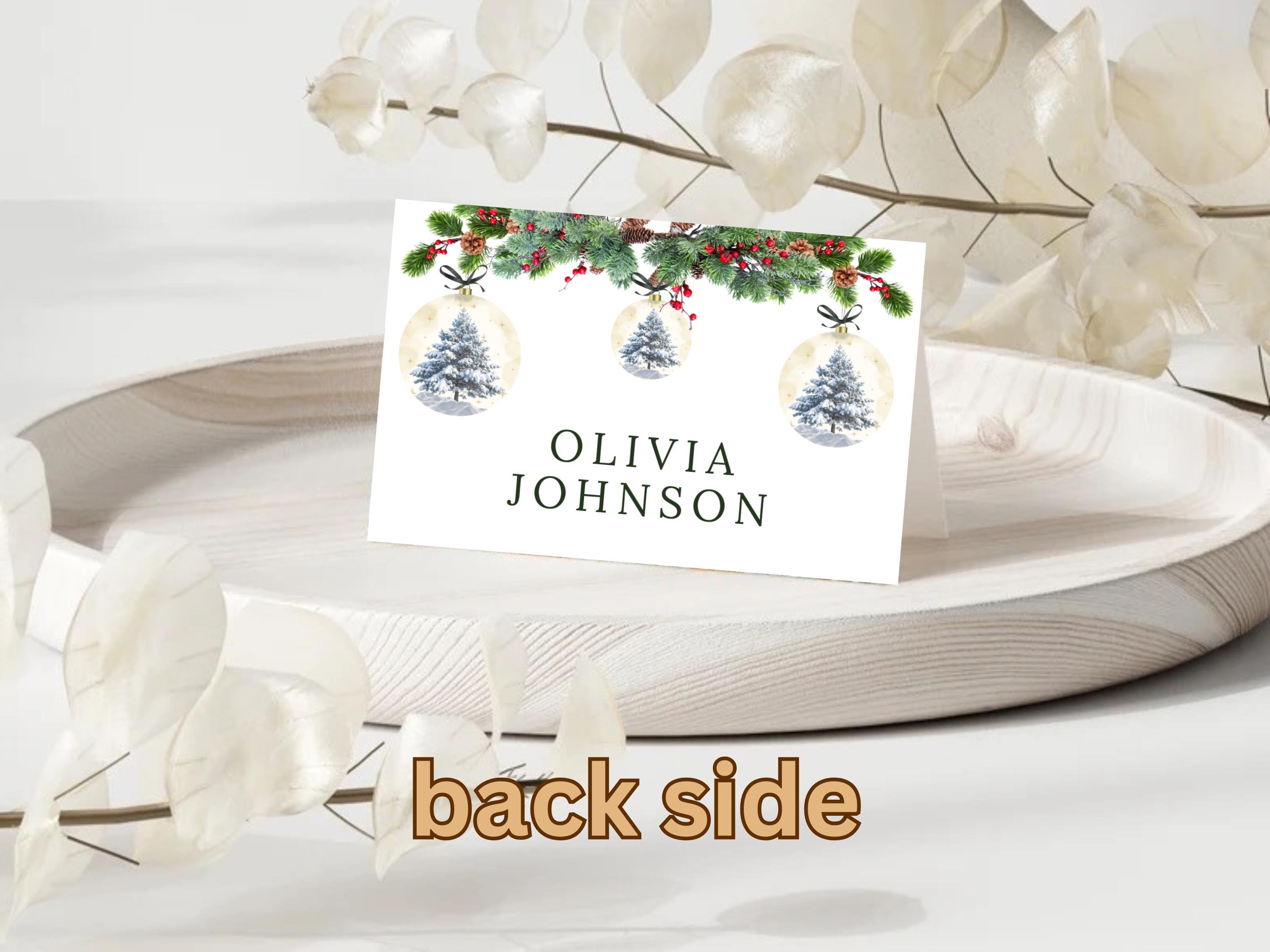 Christmas Table Name Tags thumbnail 2