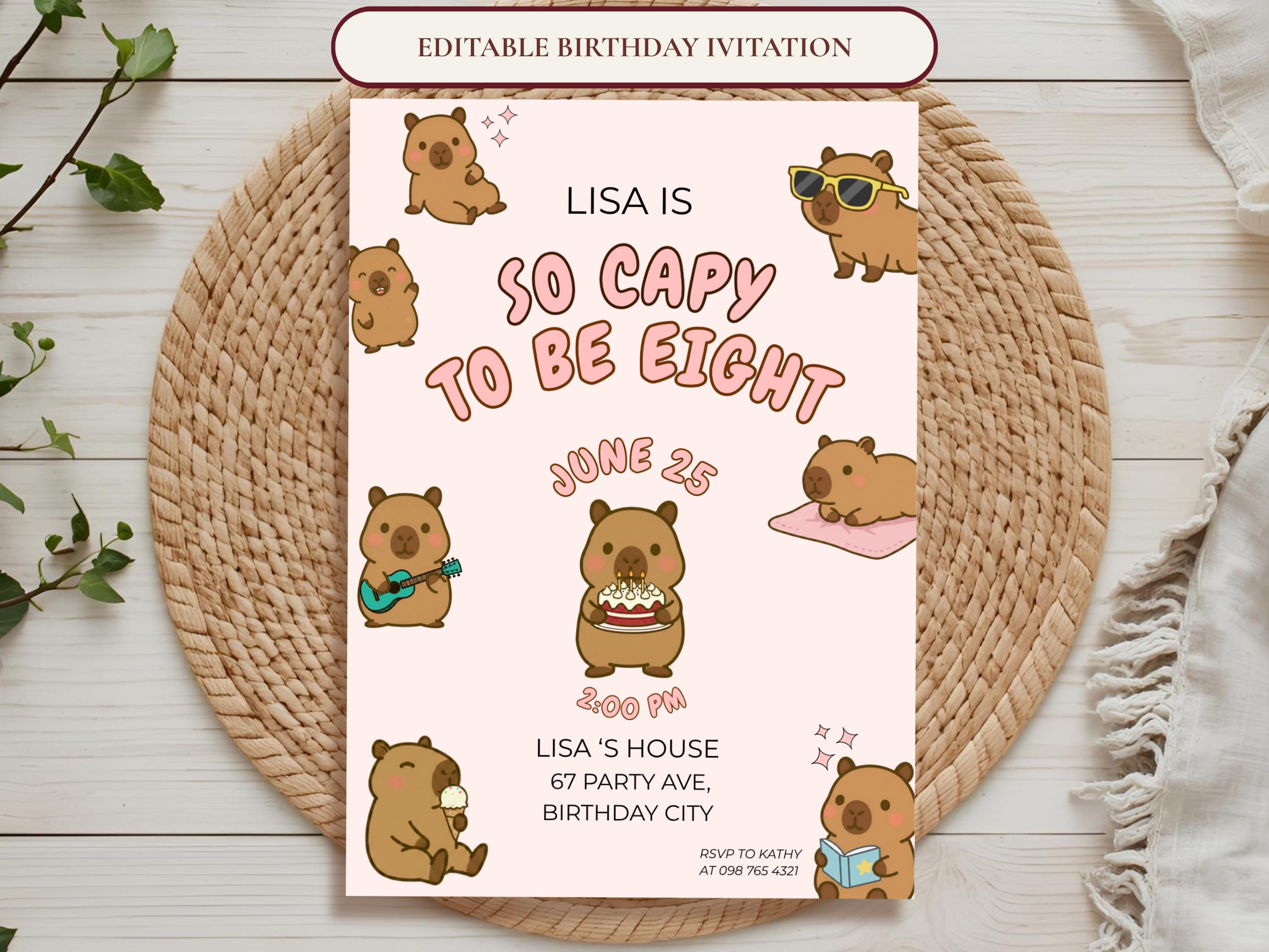 Capybara Birthday Party Bundle thumbnail 3