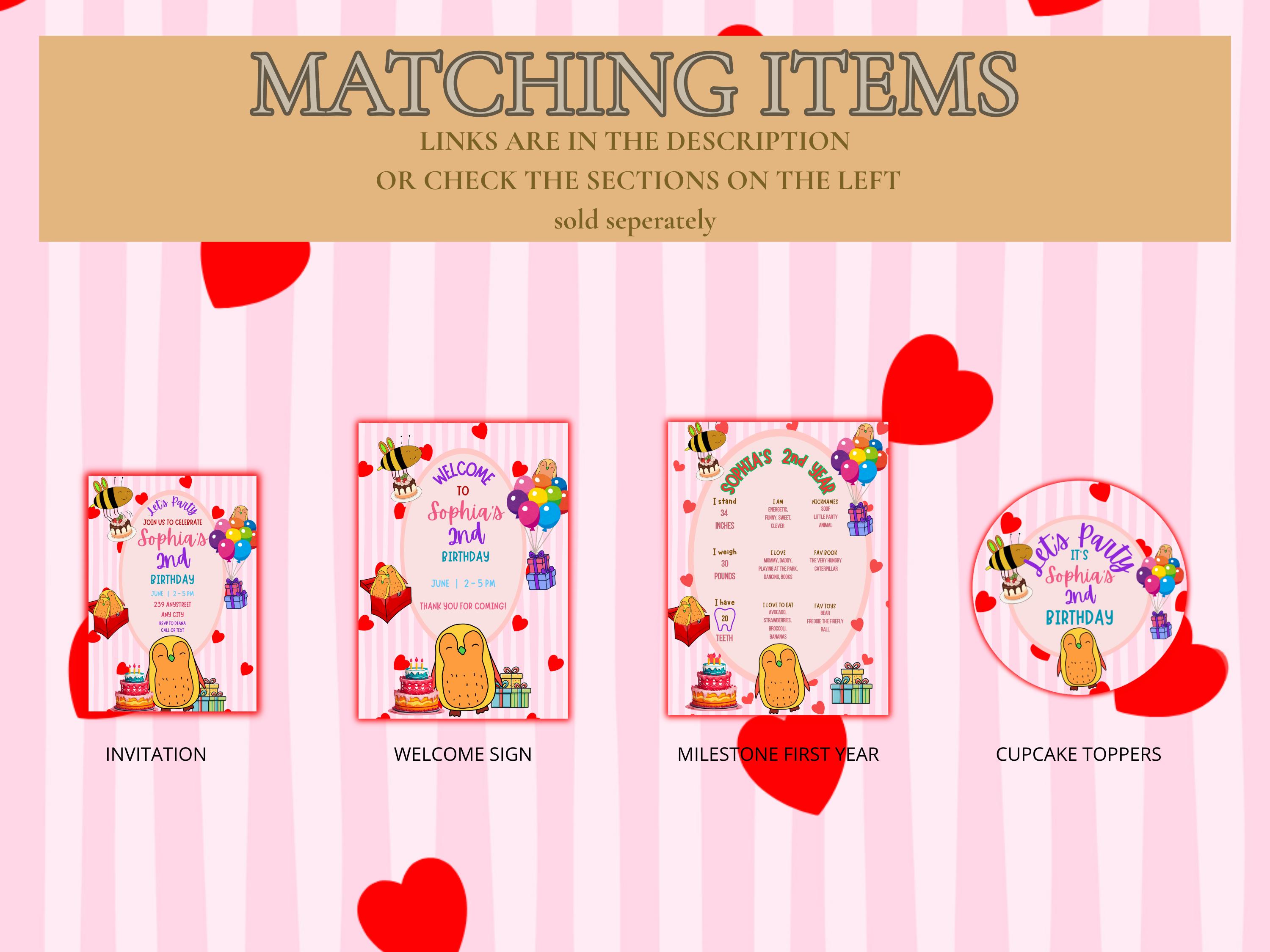 Cartoon Animal Birthday Cupcake Toppers thumbnail 4
