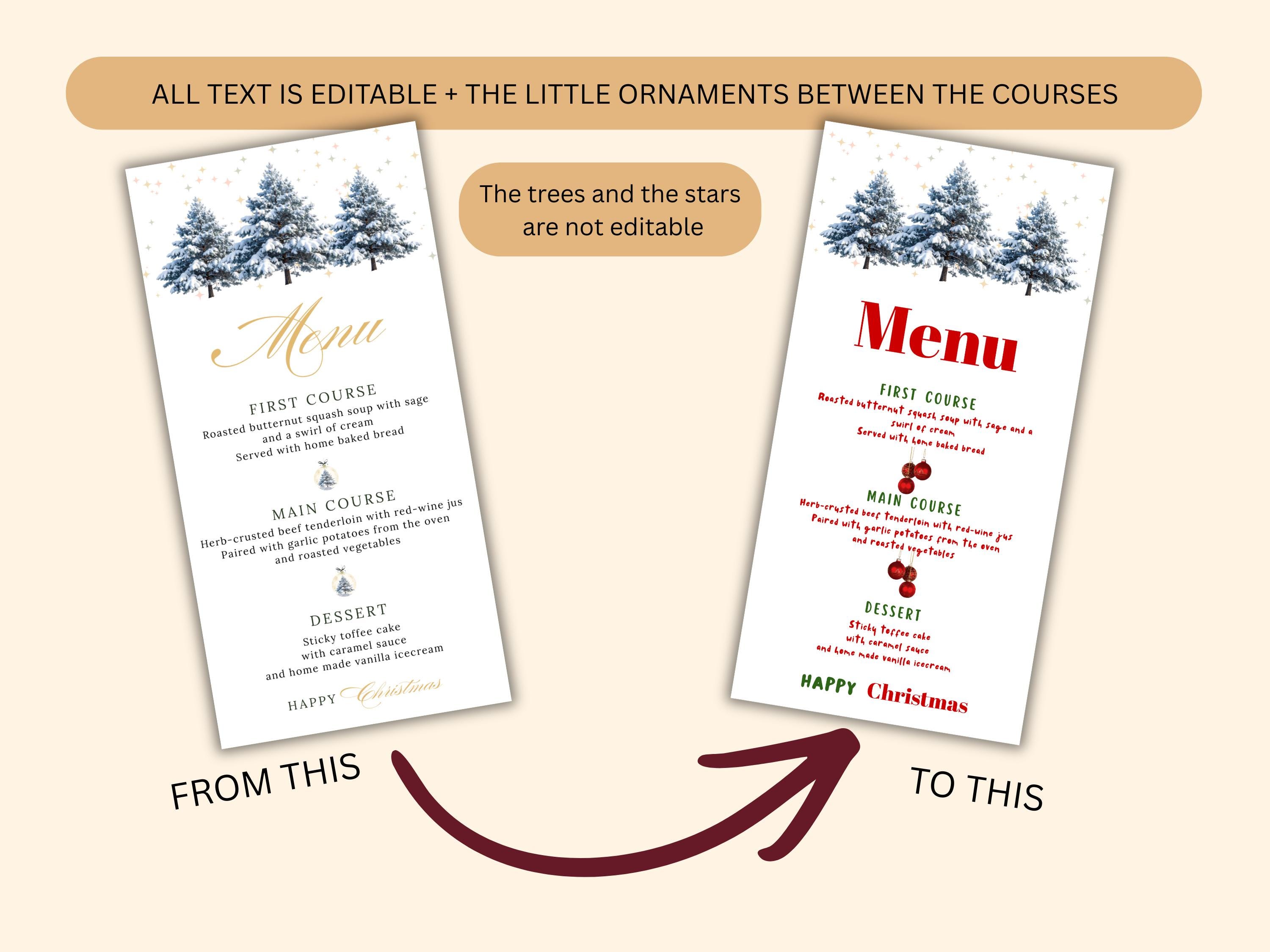 Green Bow Christmas Dinner Menu thumbnail 4