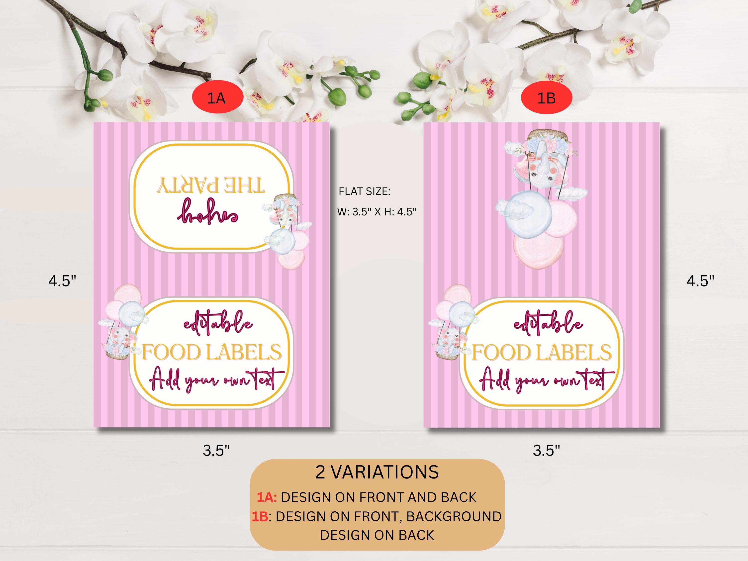 ONEderful First Birthday Food Labels thumbnail 4