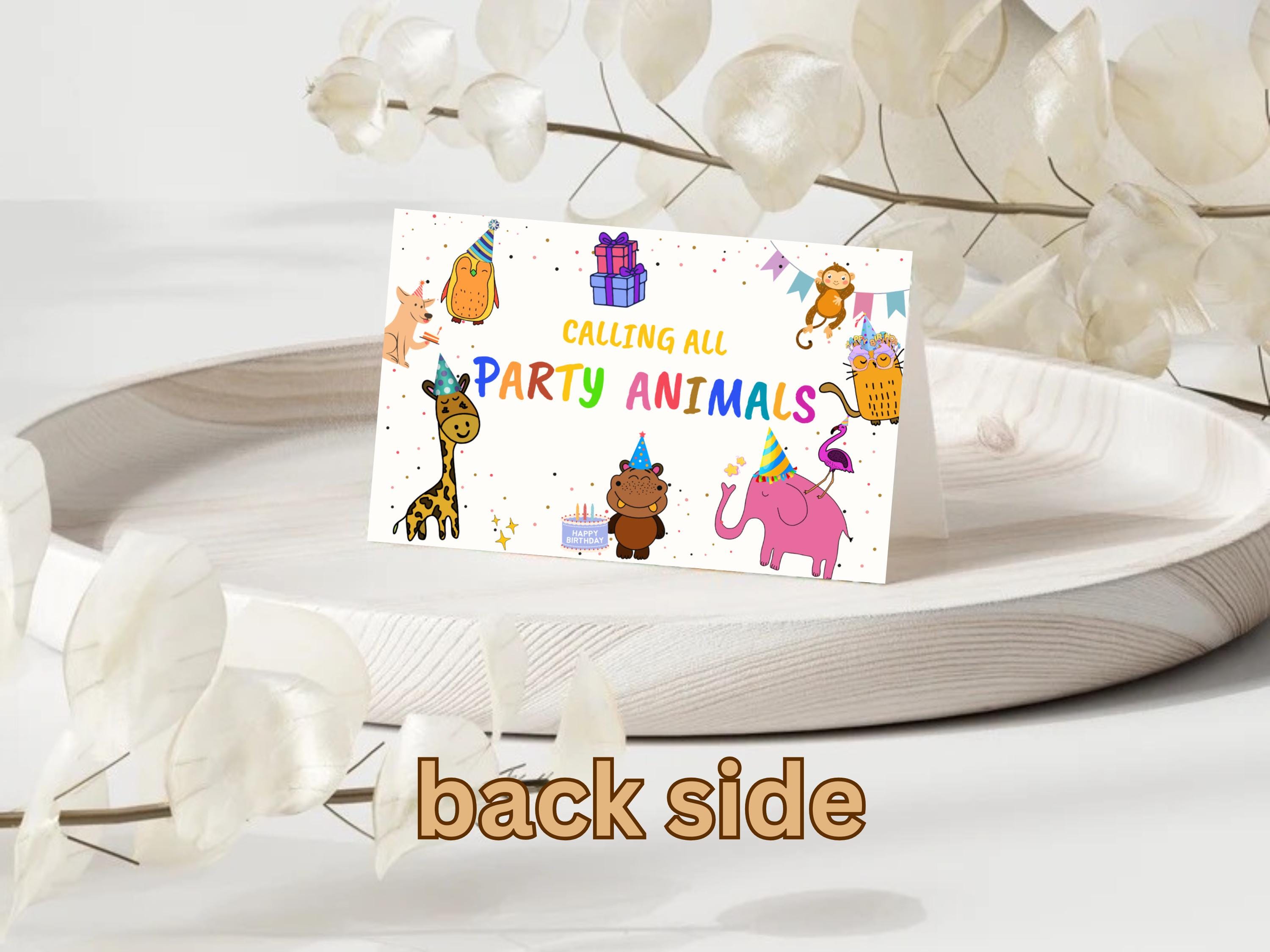 Calling All Party Animals Food Labels thumbnail 2