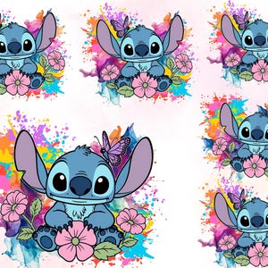 6 Cartoon Character Svg Bundle, Kawaii Stich Svg Bundle, Cute Stich Png, Funny Stich Png, Stich Splash Png Bundle, Stich Floral Png Design.